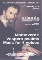 Monteverdi's Messa e Salmi